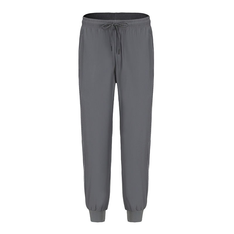 Spring Woven Nylon Men's Jogger Pants High Elastic Wear-Resistant Cuffed Fitness Running Casual Pants