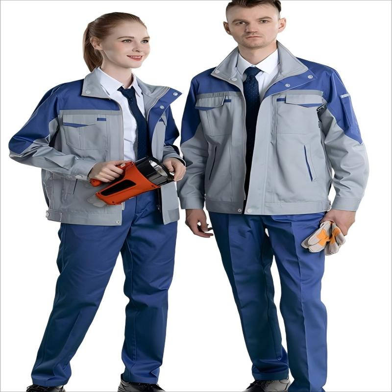 Long-Sleeved Work Clothes Suit Men's Wear-Resistant Autumn and Winter Work Clothes