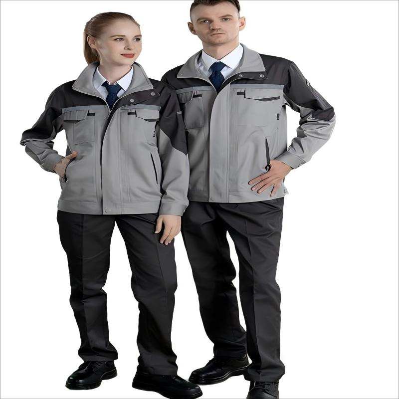 Long-Sleeved Work Clothes Suit Men's Wear-Resistant Autumn and Winter Work Clothes