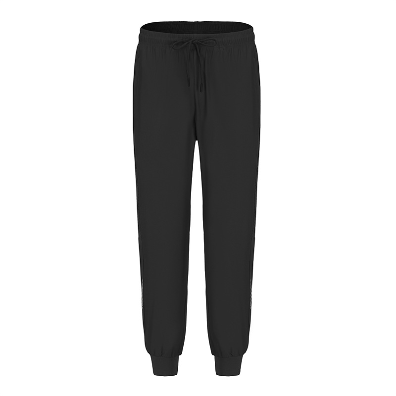 Spring Woven Nylon Men's Jogger Pants High Elastic Wear-Resistant Cuffed Fitness Running Casual Pants