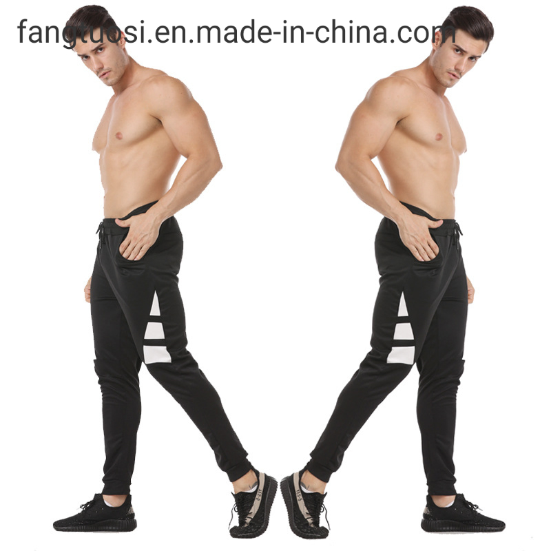 Polyester Custom Running Streetwear Fitness Track Gym Jogger Pants Tapered Loose Athletic Sports Sweatpants Drawstring Men