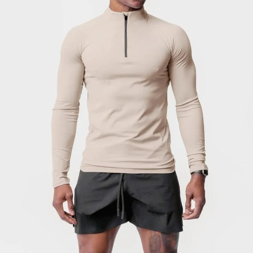 Half Zip Sweatshirt Texture