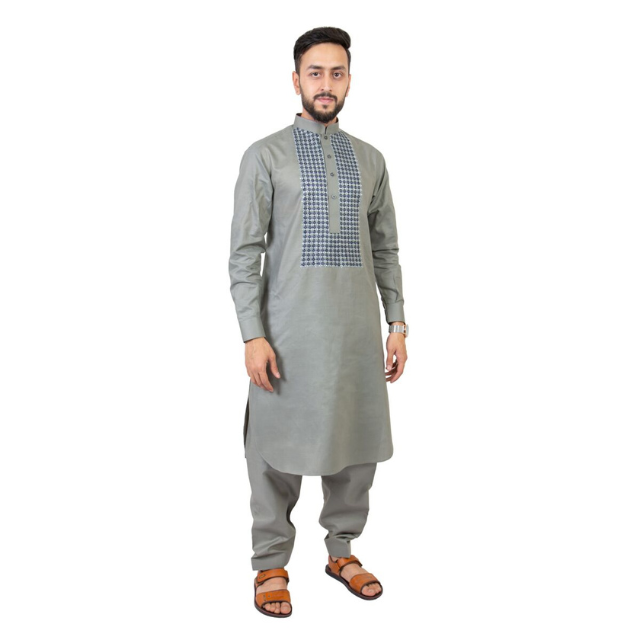 Factory Directly Selling Traditional Men's Clothing Afghani Style Shalwar Kameez Dress Tribal Afghan Men's Outerwear Sets Adults