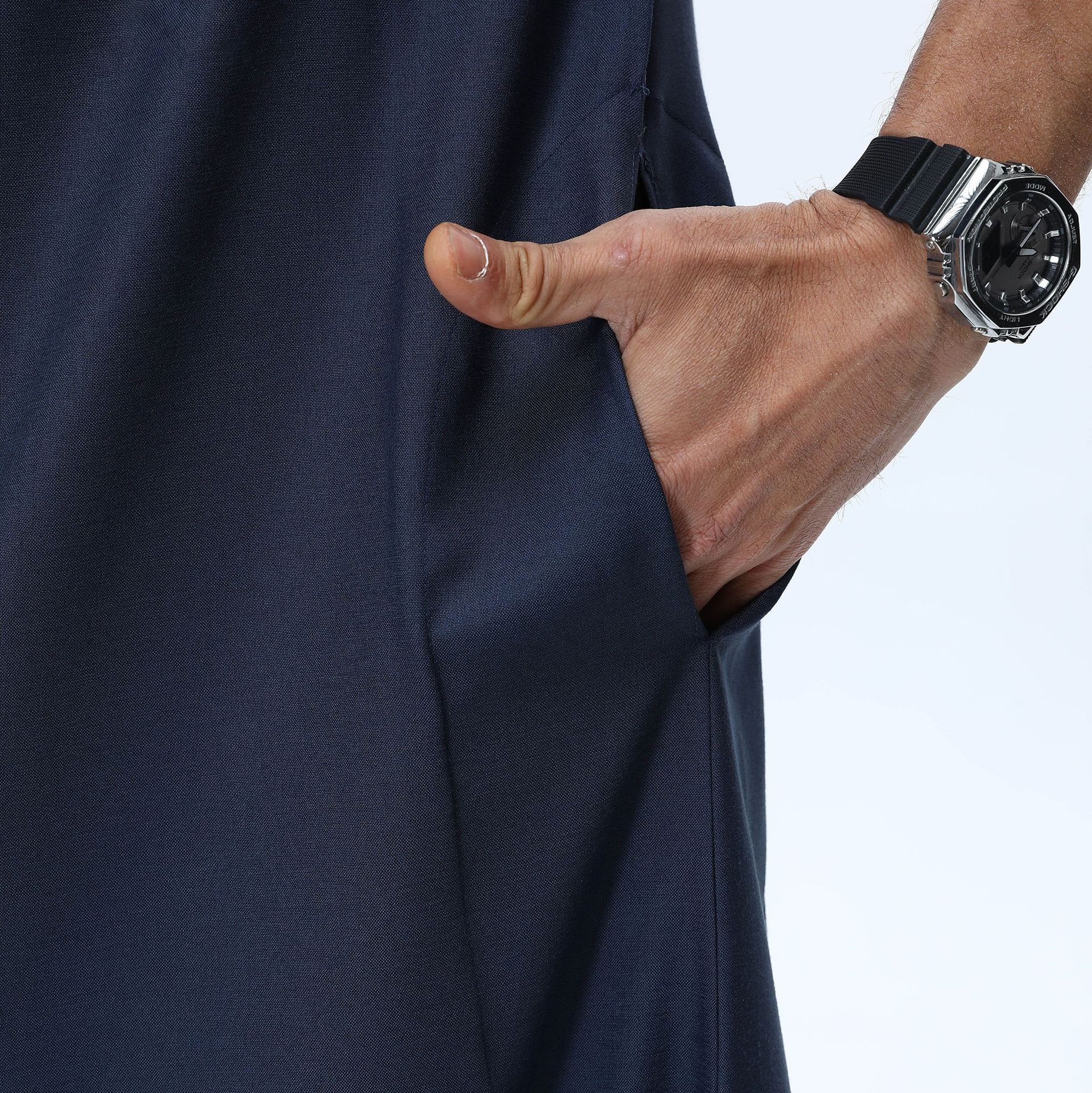 Men's Solid Color Robe Measurement