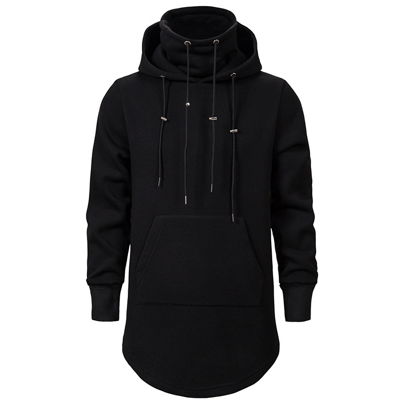Custom Long Length 100% Cotton French Terry/Fleece Plain Hoodie Sweaters Long Sleeve Women Men Unisex Oversized Sports Top Sweatshirt