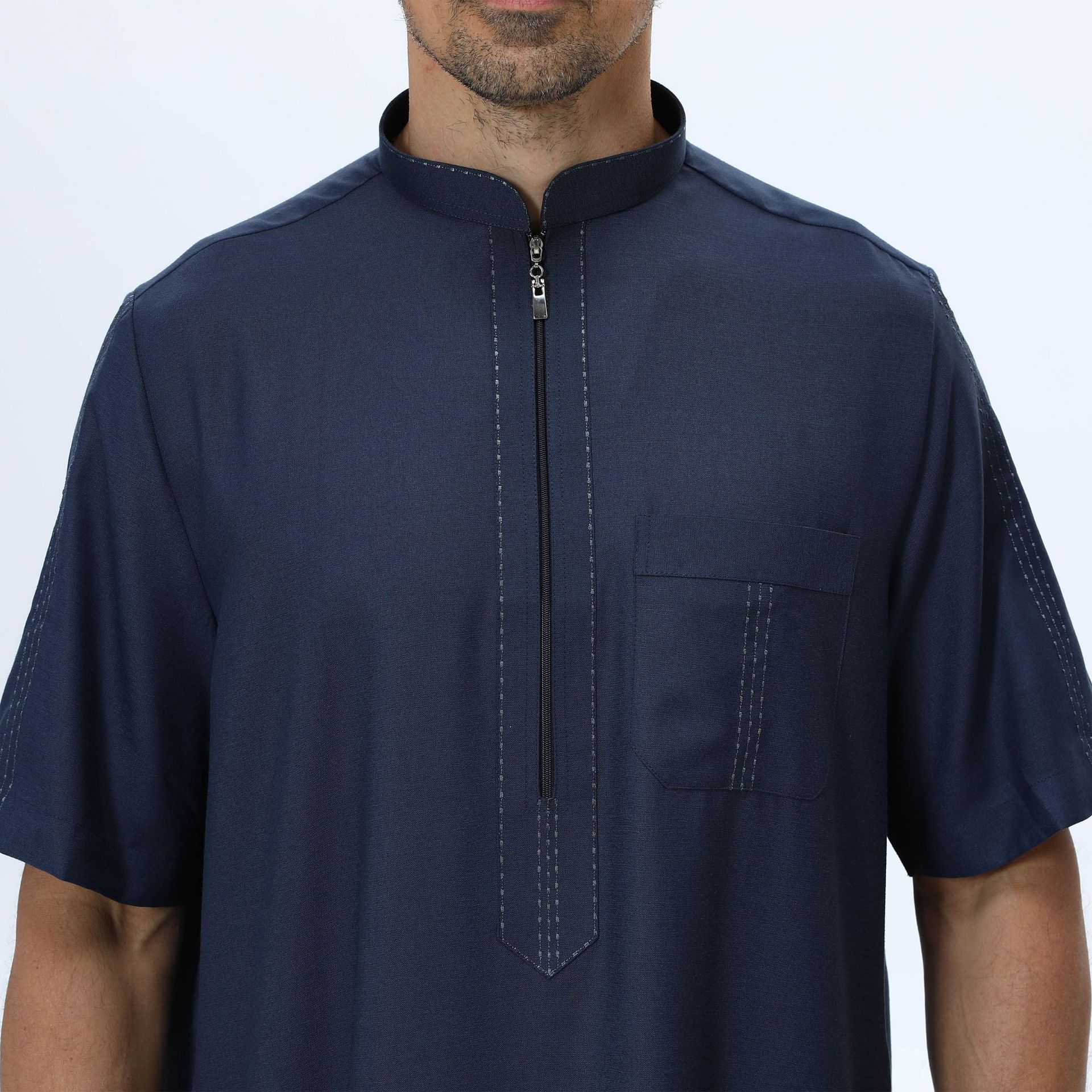 Men's Solid Color Robe Texture
