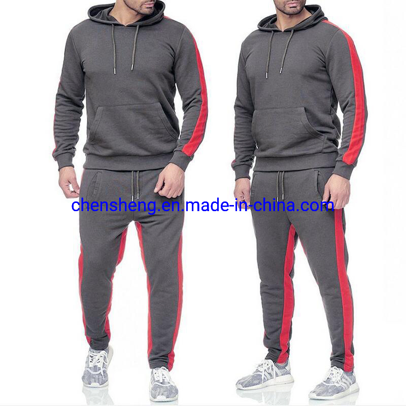 Autumn Winter Sweat Suits Men Casual Sports Suit Men's Fashion Plus Size Hooded Jacket Pants Set Men Joggers Sportswear Gym Wear