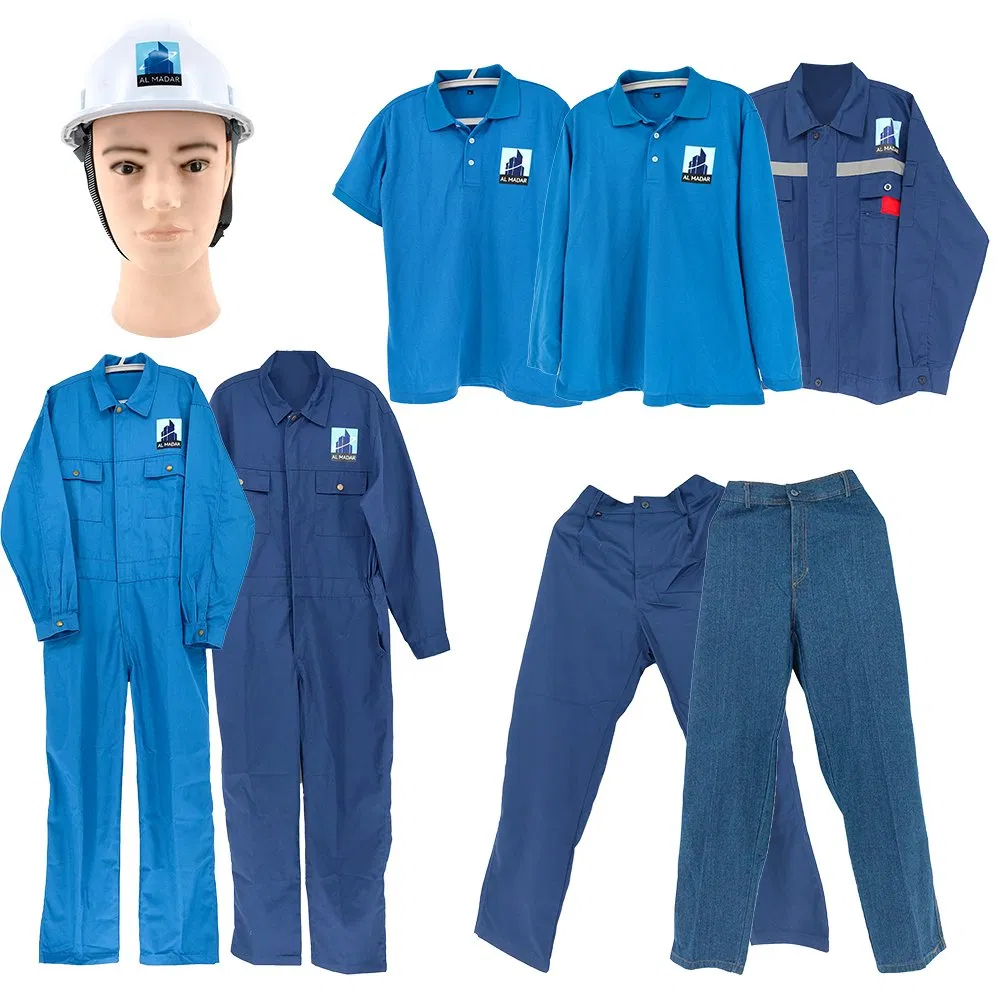 AI-MICH Men Utility Pockets Workwear Labor Protection Set Labor Work Wear Uniform