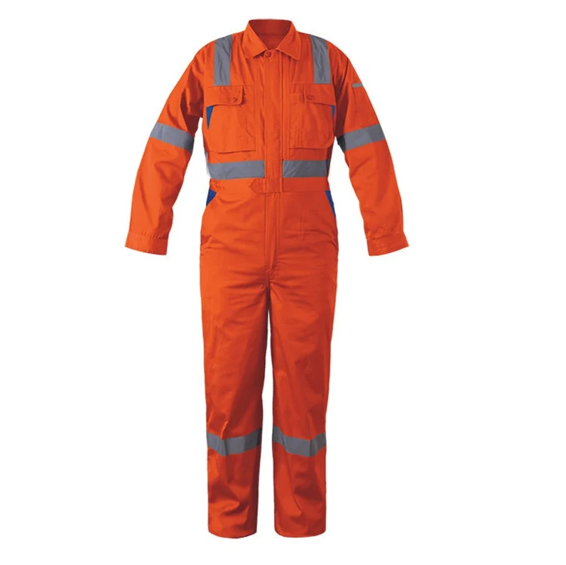 Factory Wholesale Polyester Coverall OEM Custom Logo Safety Overall Men's Labor Workwear Uniform