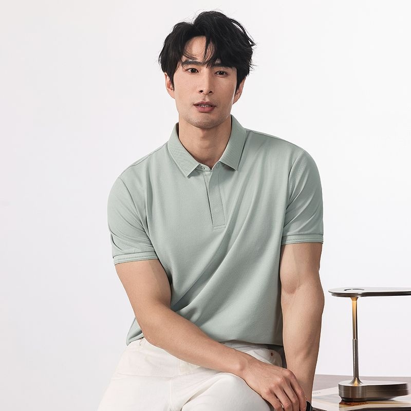 Custom Summer Short-Sleeve Polo Shirts Supermarket Workwear