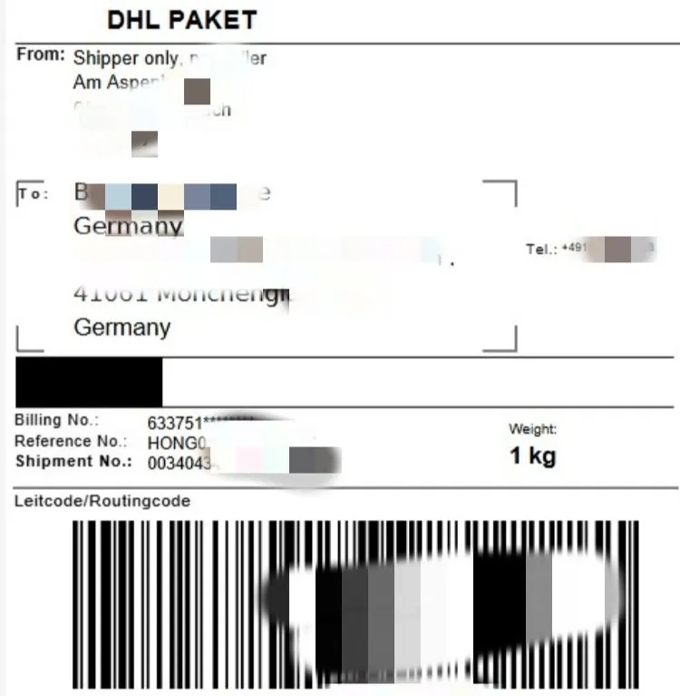 Shipping Schedule