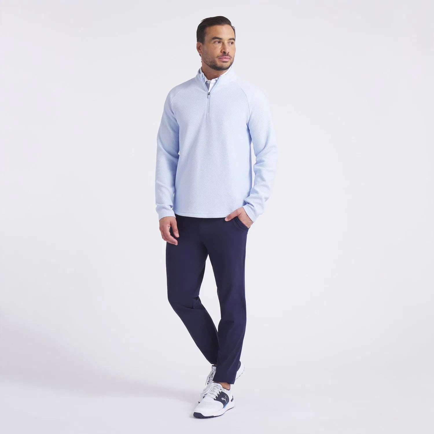 Custom Logo High Quality Luxury Plain 1/4 Quarter Zip Collar Golf Hoodie Pullover Oversized Men's Sweatshirt Golf Quarter Zip