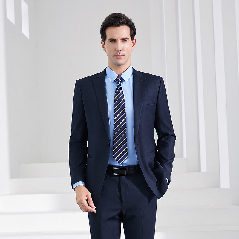 Fashion High Luxury Men's Bamboo Fiber Micro Elastic Business Suit