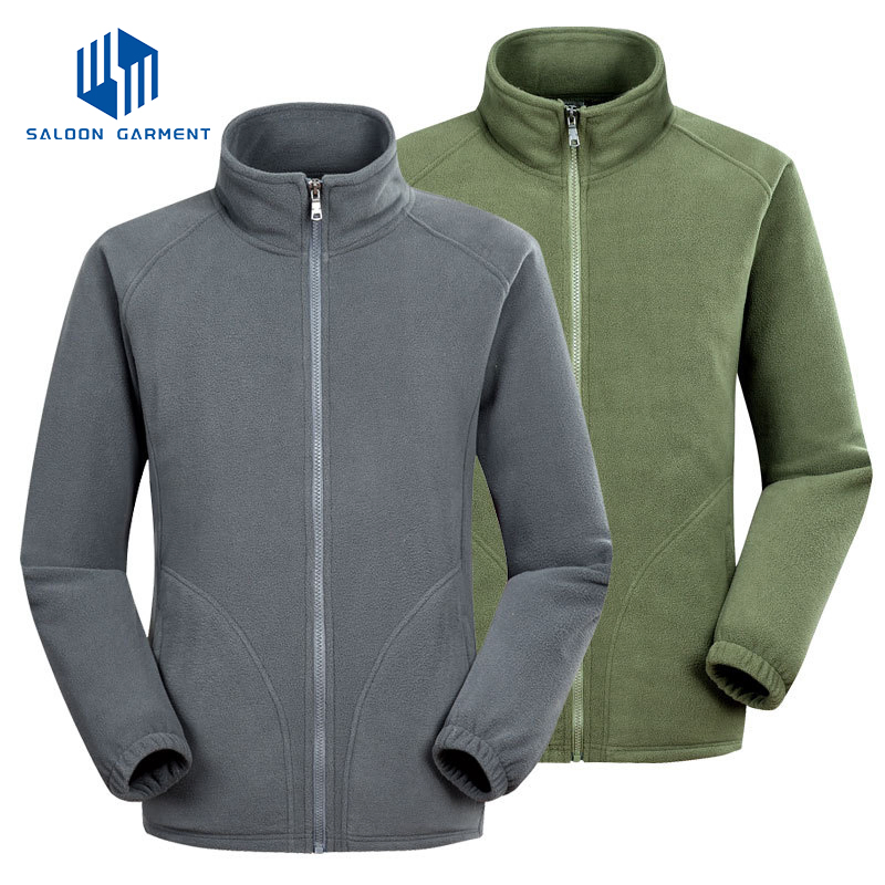 OEM Custom Design Men's Winter Polar Fleece Jacket Outdoor Camping Tourism Coat Plus Size Mountain Climbing Ski Hiking Jackets