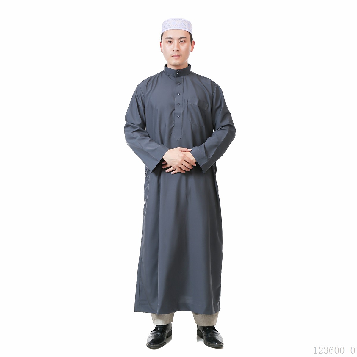 Ramadan Men's White Thobe Islamic Ethnic Clothing for Prayer Anti-Static Choli Arab Traditional Dress