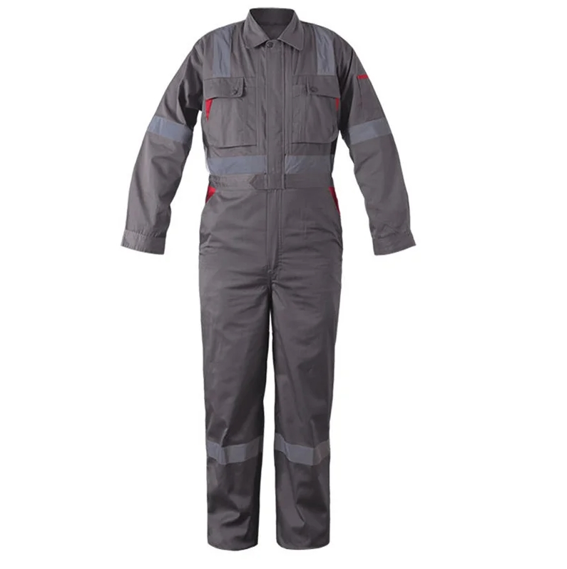 Factory Wholesale Polyester Coverall OEM Custom Logo Safety Overall Men's Labor Workwear Uniform
