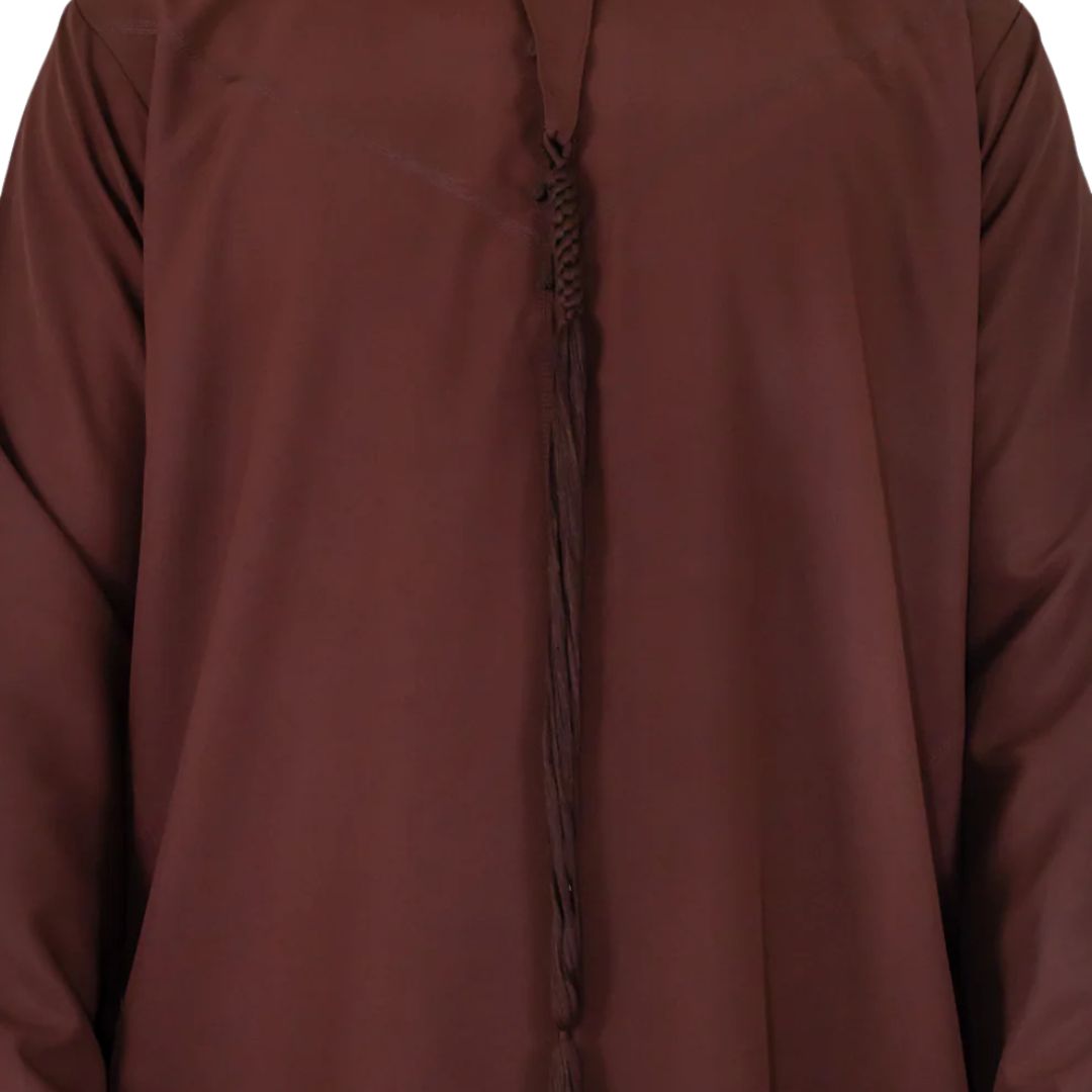Premium Emirati Thobe Rust Luxury Kandura Traditional Arabic Wear Elegant Mens Jubba Soft and Breathable Modern Islamic Attire