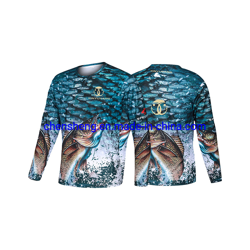 Custom Fishing Shirts Long Sleeve Fishing Sportswear Clothes Clothing Men for UV Fly Fishing Clothing Men Waterproof