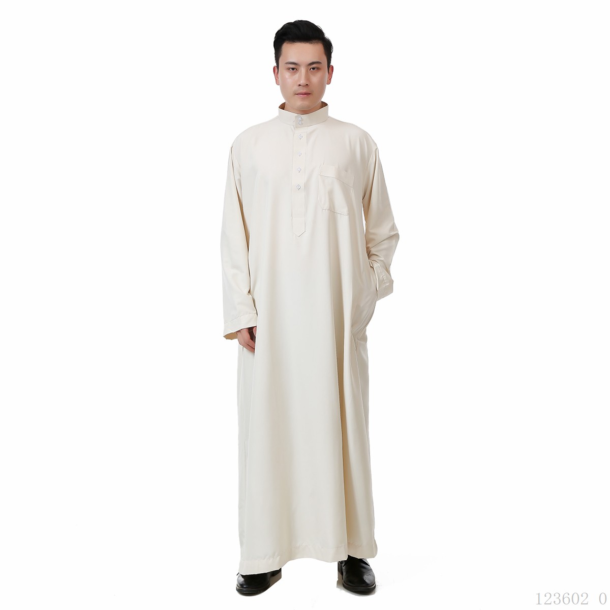 Ramadan Men's White Thobe Islamic Ethnic Clothing for Prayer Anti-Static Choli Arab Traditional Dress