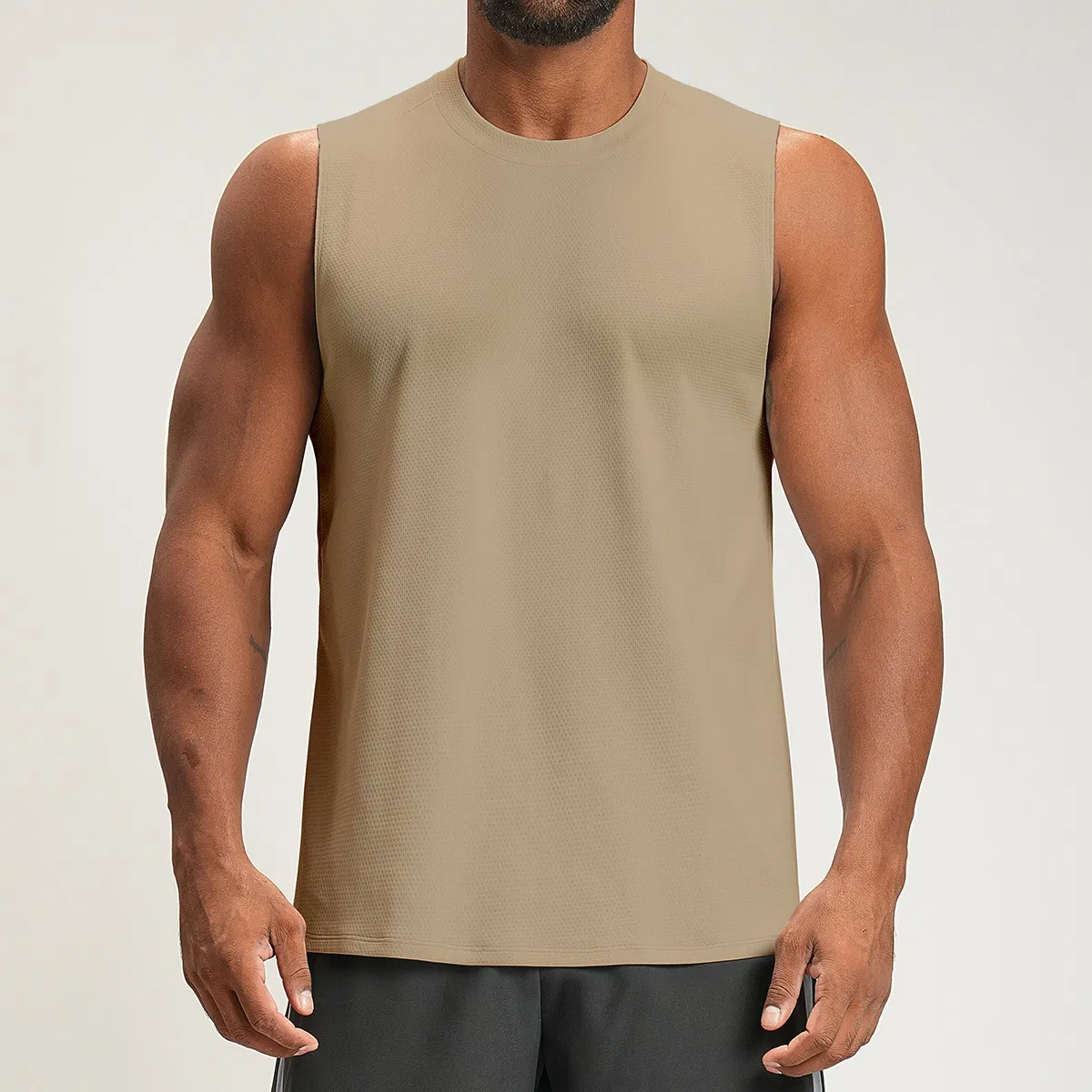 Men's Quick Dry Workout Tank Top Gym Muscle Tee Fitness Bodybuilding Sleeveless T Shirt