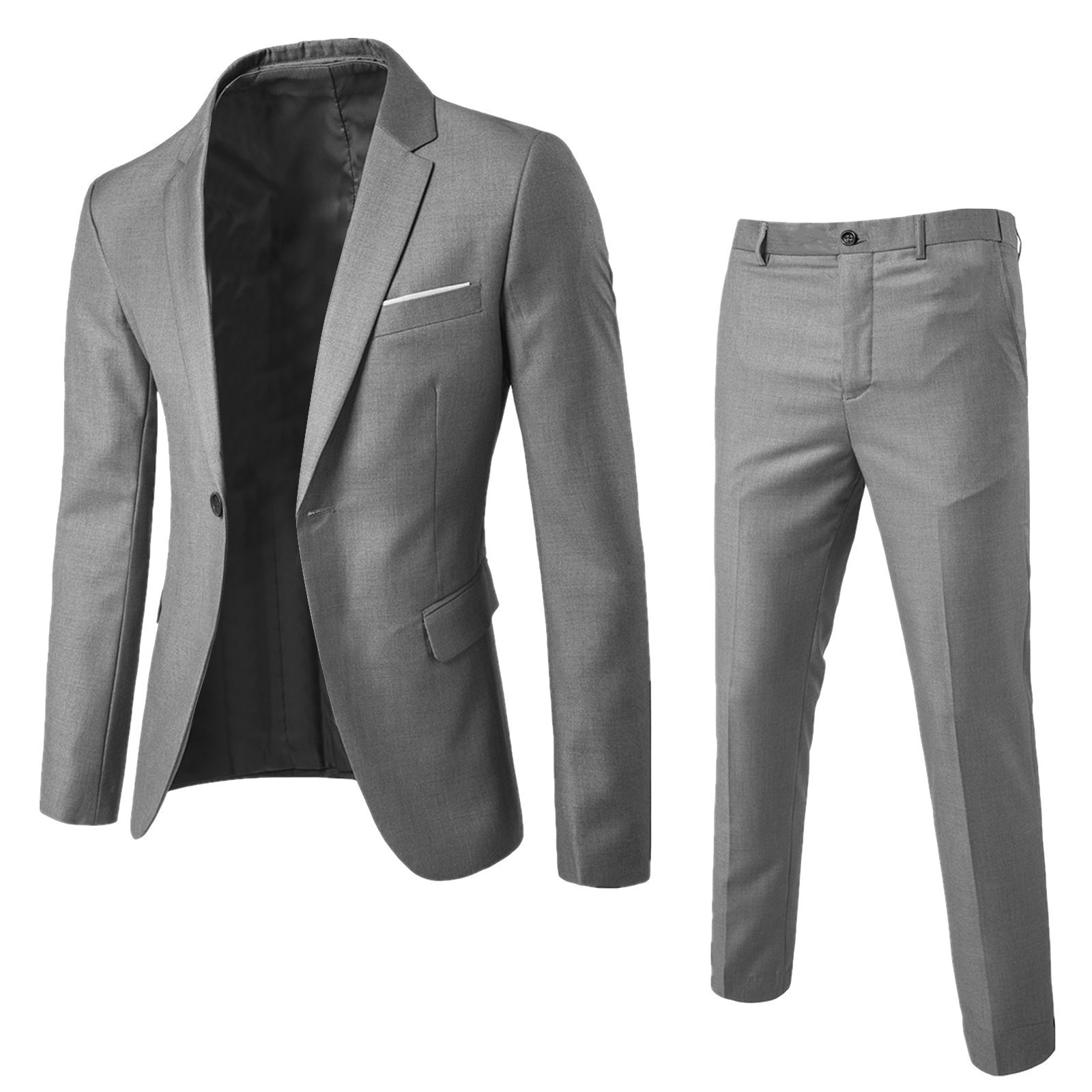 2025 Autumn Men's Business Casual Suit Set Plus Size High Quality Slimming Wedding Jacket Pant Fashion Set Two Piece Set