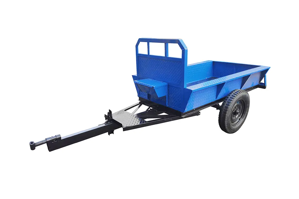 OEM ODM agricultural transport vehicle, hand-guided tractor/micro tiller special trailer, size can be customized