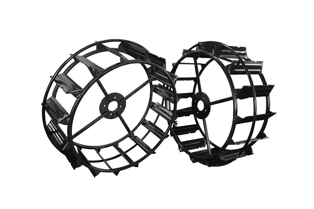 OEM ODM mud wheel cage wheel water field iron wheel