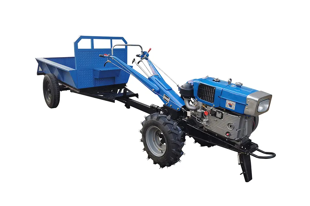 OEM ODM agricultural transport vehicle, hand-guided tractor/micro tiller special trailer, size can be customized