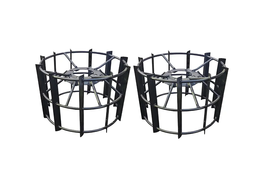 OEM ODM mud wheel cage wheel water field iron wheel