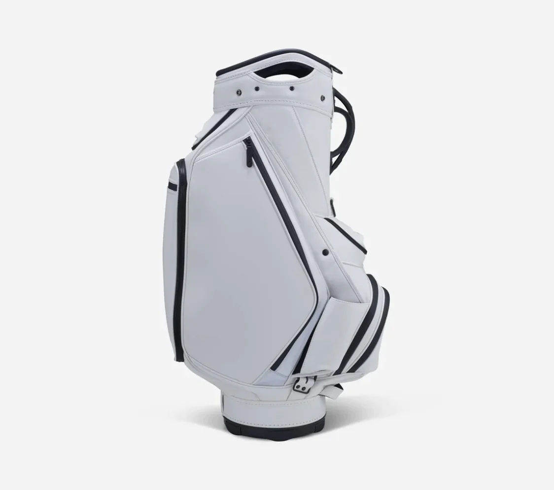 Custom New Style Wholesale OEM/ODM Golf Bag White PU Leather Golf Staff Bags