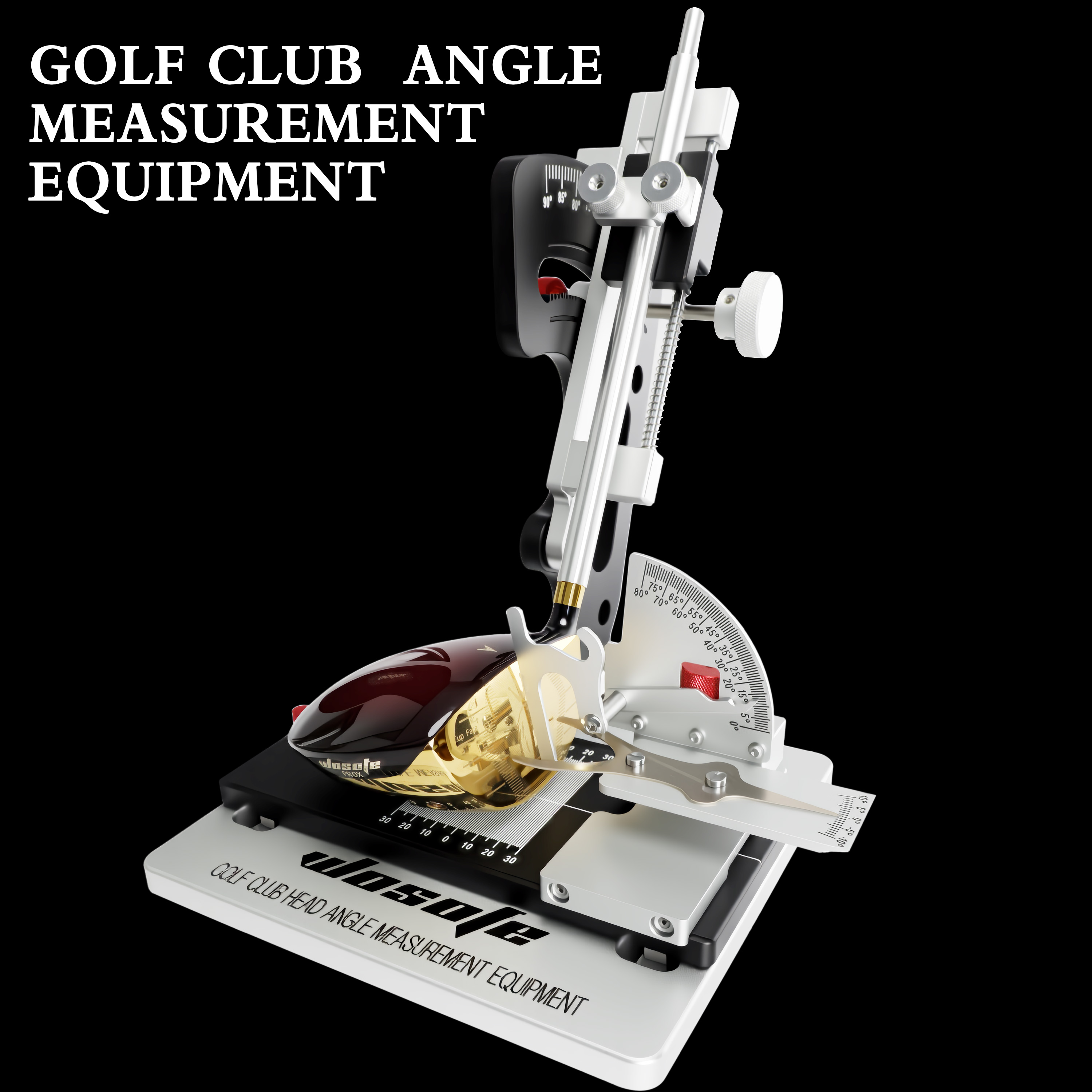 2025 New Factory Direct Sale Aluminum Custom logo Golf Club Head Measuring Tools for Loft &amp; Lie Angle Golf Workshop Tools