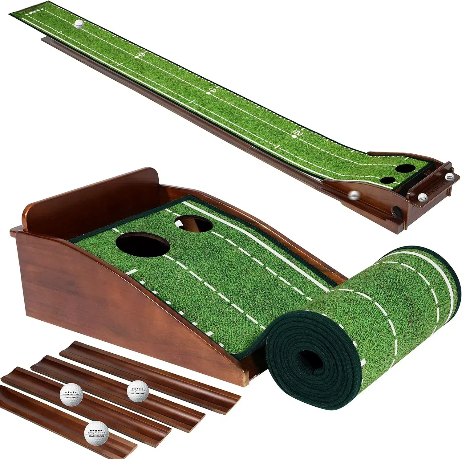 Automatic Ball Return Golf Putting Mat Mini Golf Swing Course Trainer Enhanced Training for Golf Training Aids