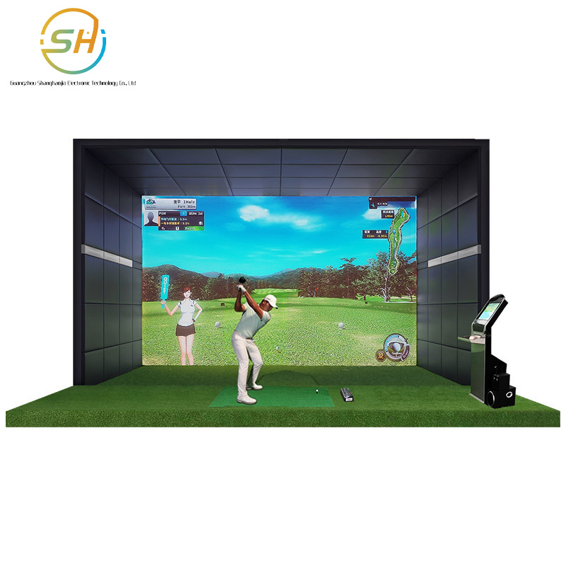 4K HD Large Screen Golf Simulator Office Stadium Leisure Simulation Equipment