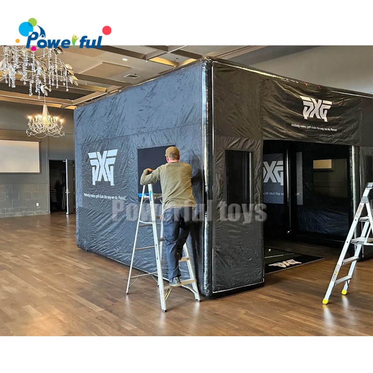 Outdoor Club Event Golf Driving Range Enclosure Inflatable Golf Simulator Tent for Sale