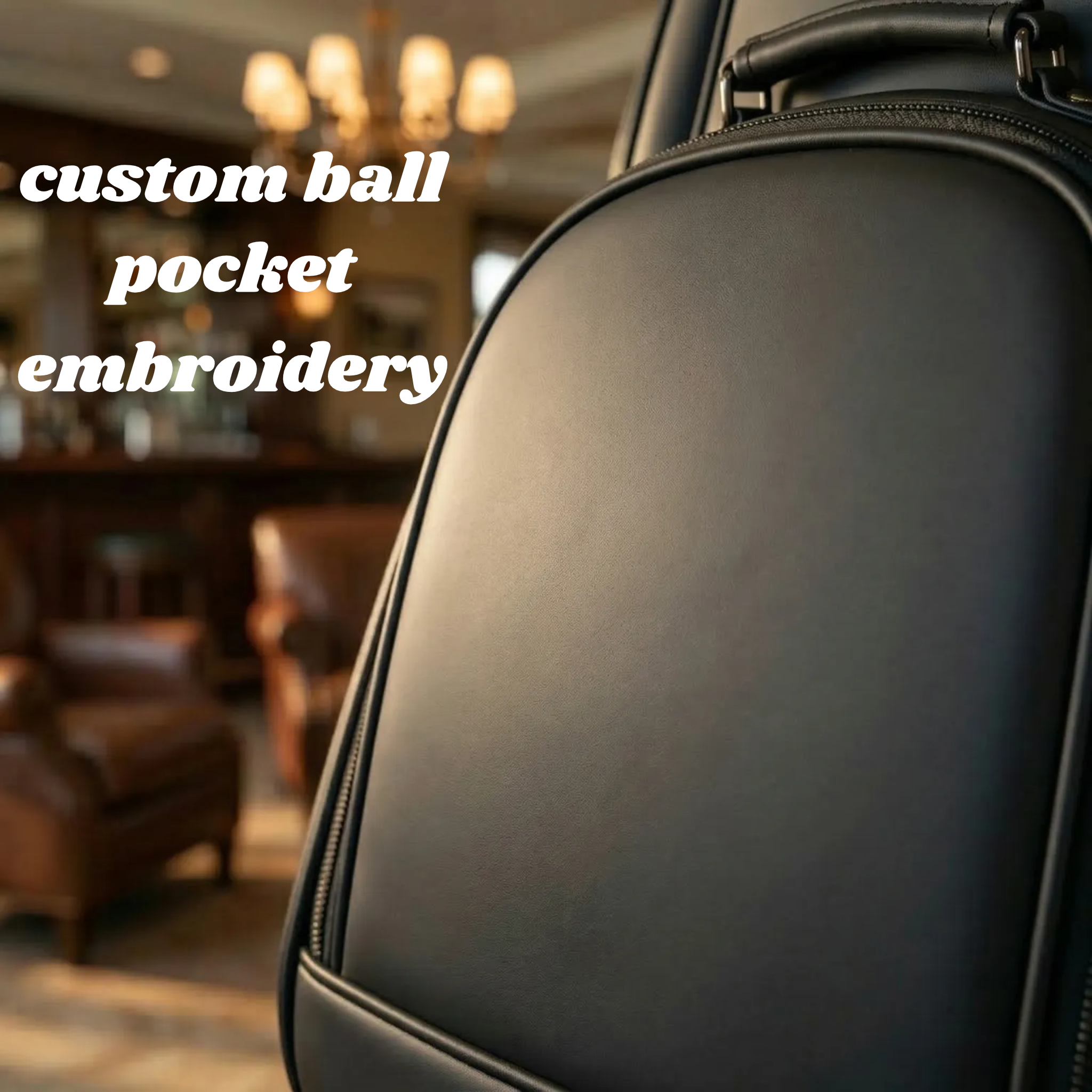 Custom Vintage Waterproof PU Leather Golf Stand Bag Lightweight Durable 4-Color Golf Bags