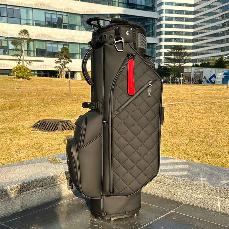 CS Luxury Good Quality Lightweight PU Customize Logo Golf Stand Bag For Golf Courses And Resorts