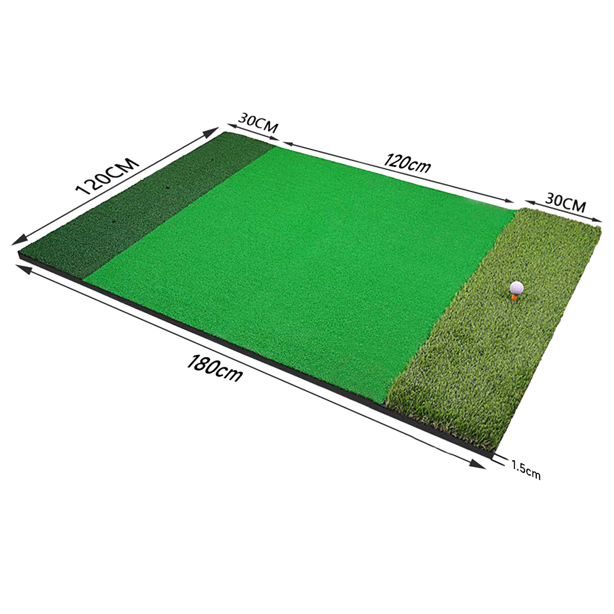 New Arrival HIPPO SPORT Green Mini 5x4ft Non-slip Nylon Golf Hitting Training Mat