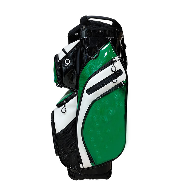 ProGrade Custom Golf Bags Waterproof PU Leather 14-Way Dividers OEM Logo Design Cart/Stand Bags Durable Polyester Construction