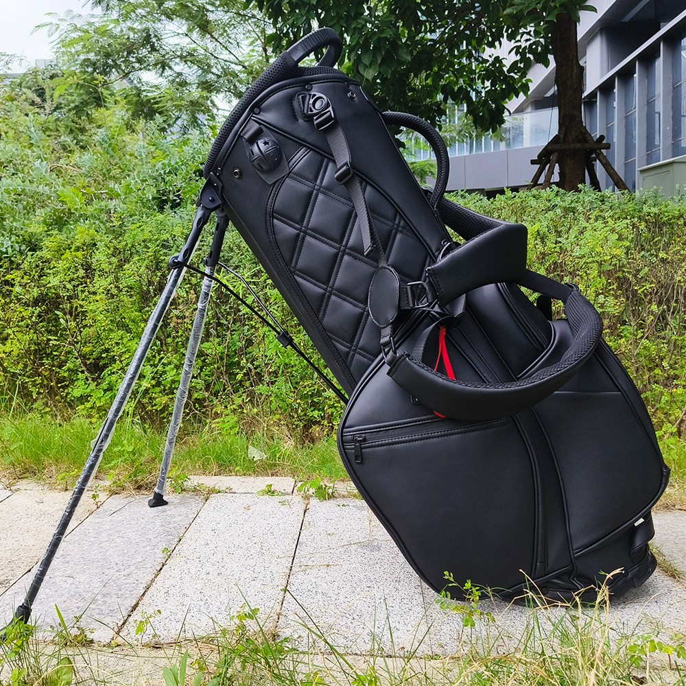 OEM Brand Premium Custom Logo Golf Stand Bag Waterproof PU Leather 5 14 Way Golf Bag