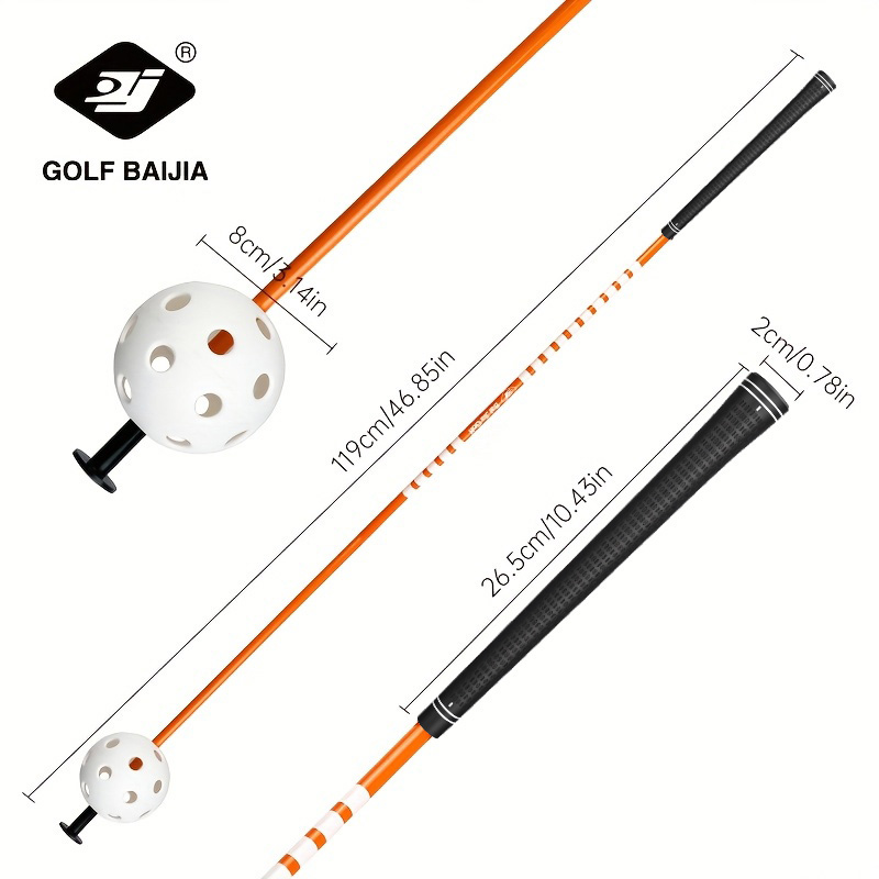 Golf Swing Strength Trainer-orange Long Coat, Effective Voice Correction Trainer, Suitable for Novices for Daily Practice