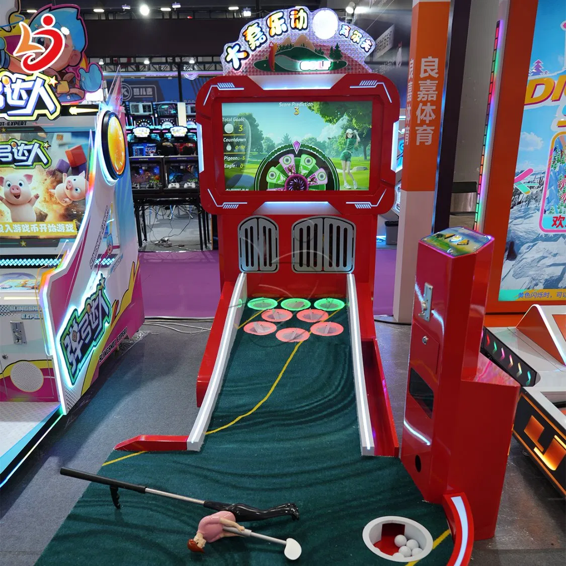 Indoor Golf Simulator Training Aid for Smart Hitting