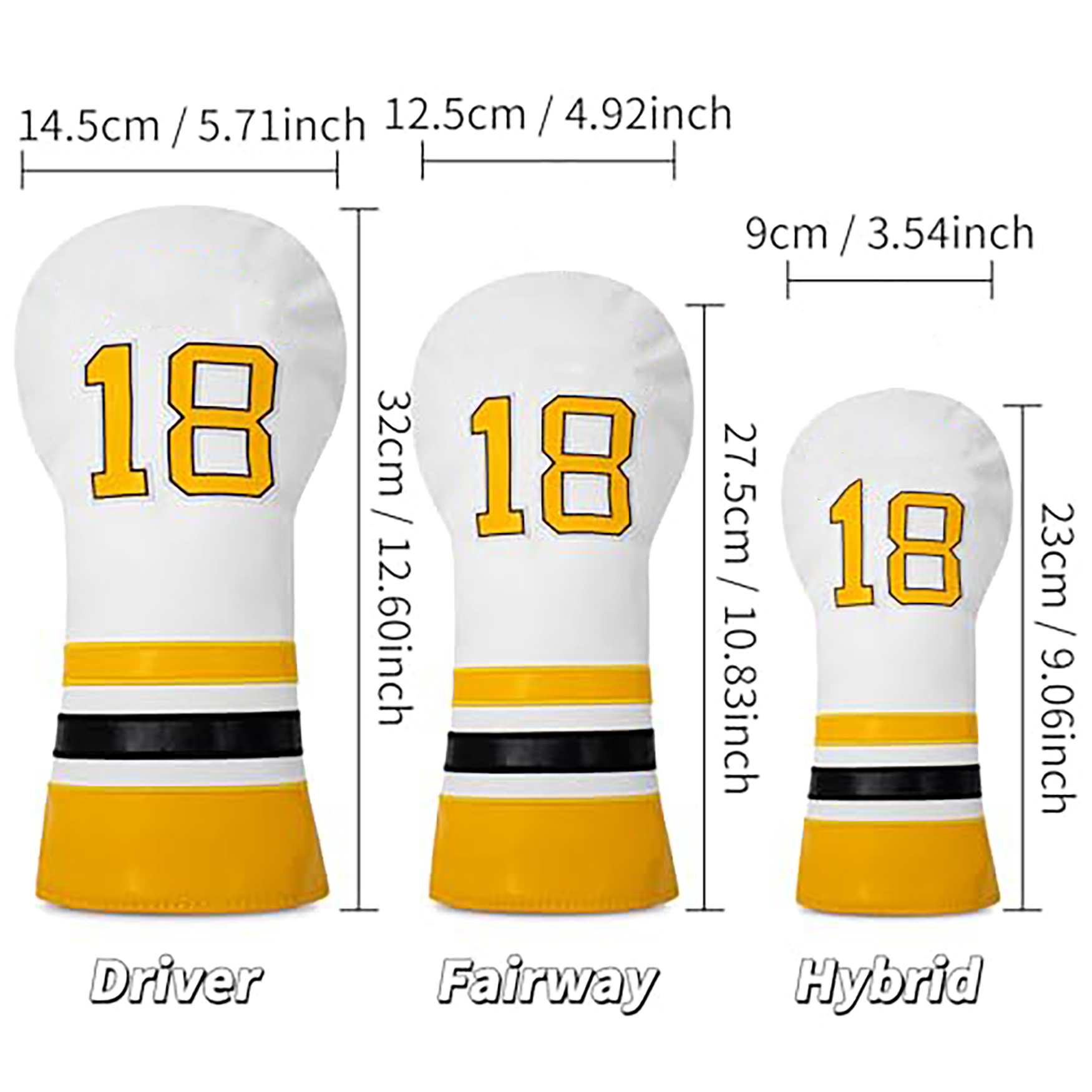 Wholesale Custom Logo and Modern Design Golf Head Cover Stylish Look Protective Design For Golf Equipment Structured Shape Cover