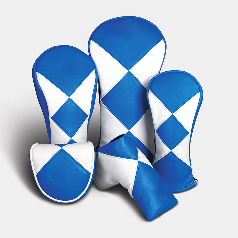 Manufacturer 2022 High Quality Custom Nice PU Straight Headcover Set Driver/Fairway/Hybrid Head Cover for Golf