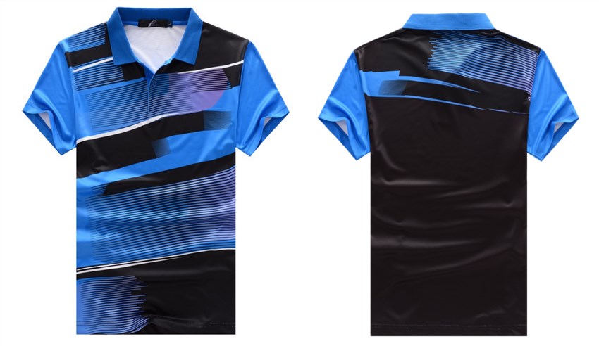 Custom logo Polyester Blue Dry Sublimation Golf Polo Shirt Manufacturer