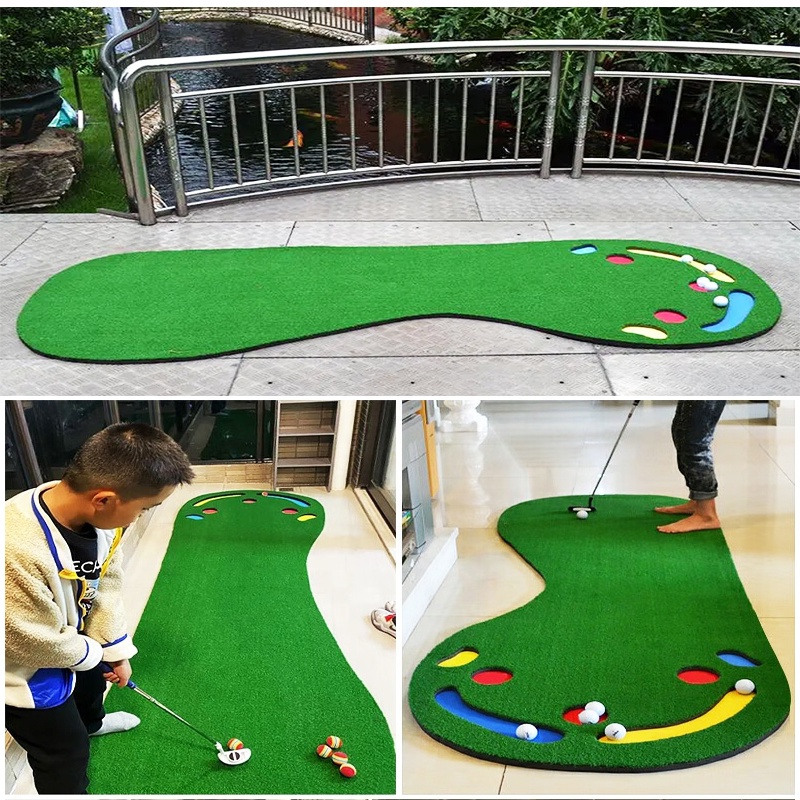 Golf Putting Green Mat for Indoors Outdoor Golf Course Practice Equipment Training Aid