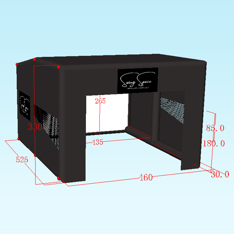 Customized Full Swing Virtual Inflatable Golf Simulator Tent for Golf Course or Home Use