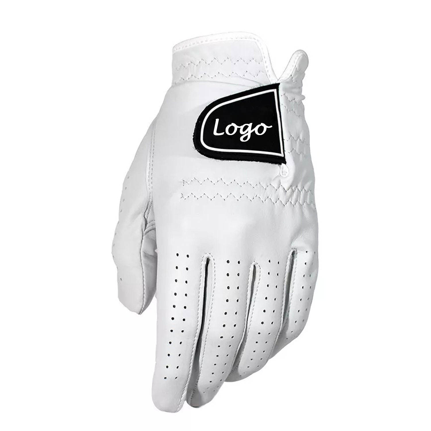 Custom Logo Mens Golf Gloves Genuine Leather Palm Anti Slip Hand Grips Sports OEM Manufacturer