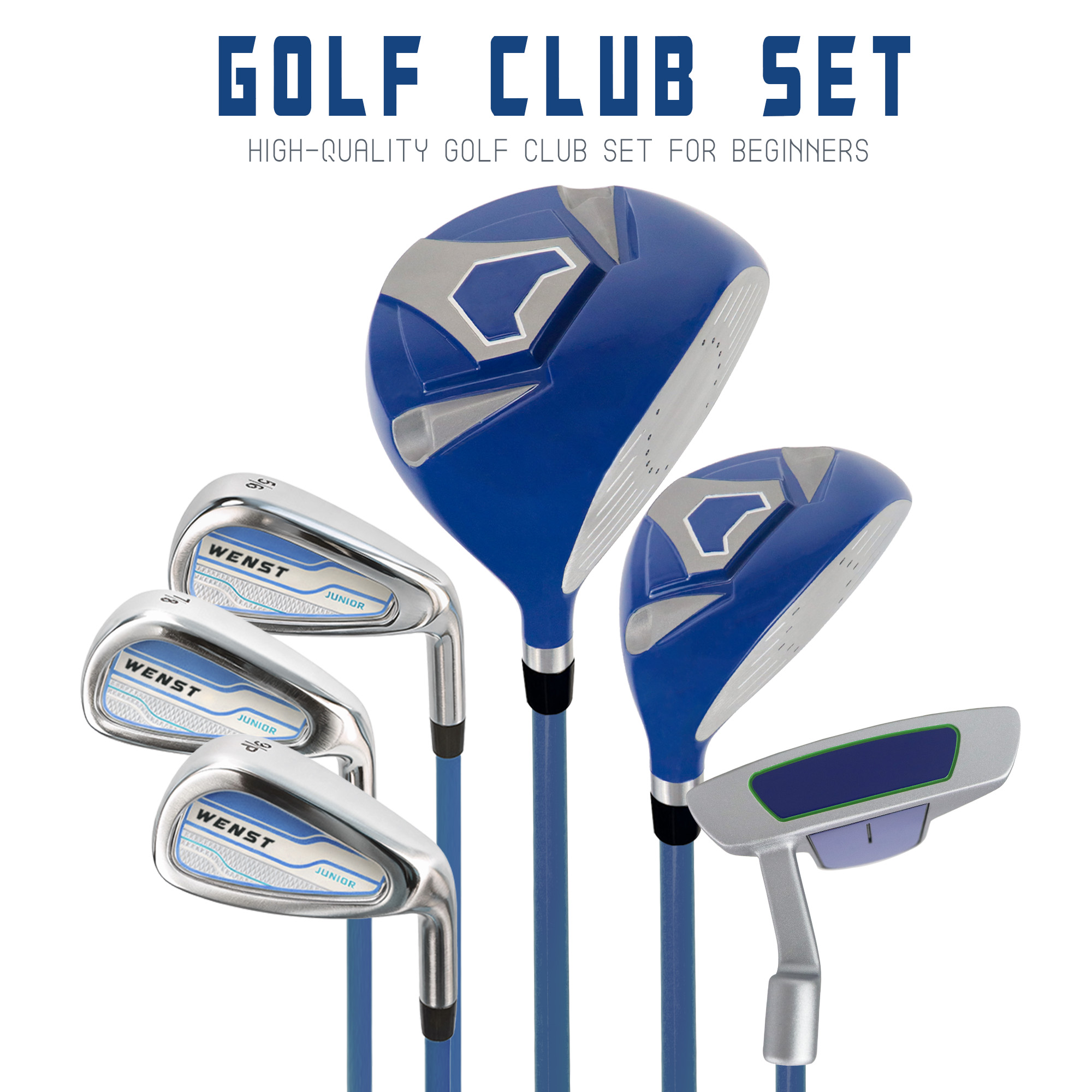 Hot Selling OEM High Quality Custom Branded Portable Junior Kids Right Handed Forged Rubber Game Used Practice Golf Club Golf