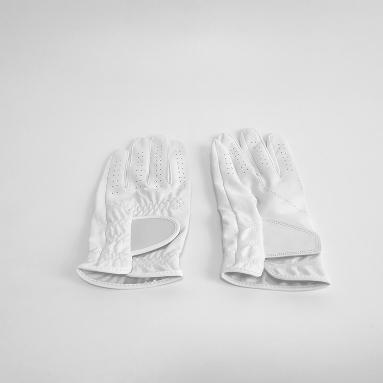 Custom Full Sheepskin Gloves Cabretta Leather Print Golf Glove with Own Logo for Hands