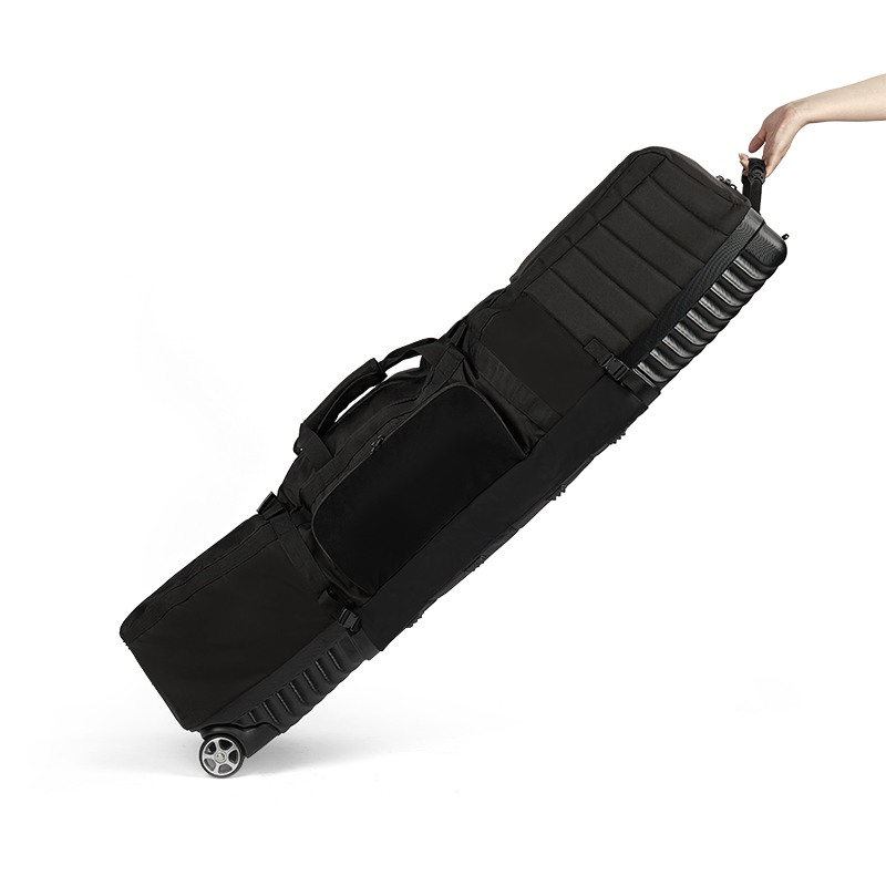 Collapsible ABS+nylon Waterproof Hardshell Golf Travel Cover Custom Golf Travel Bag with Wheels